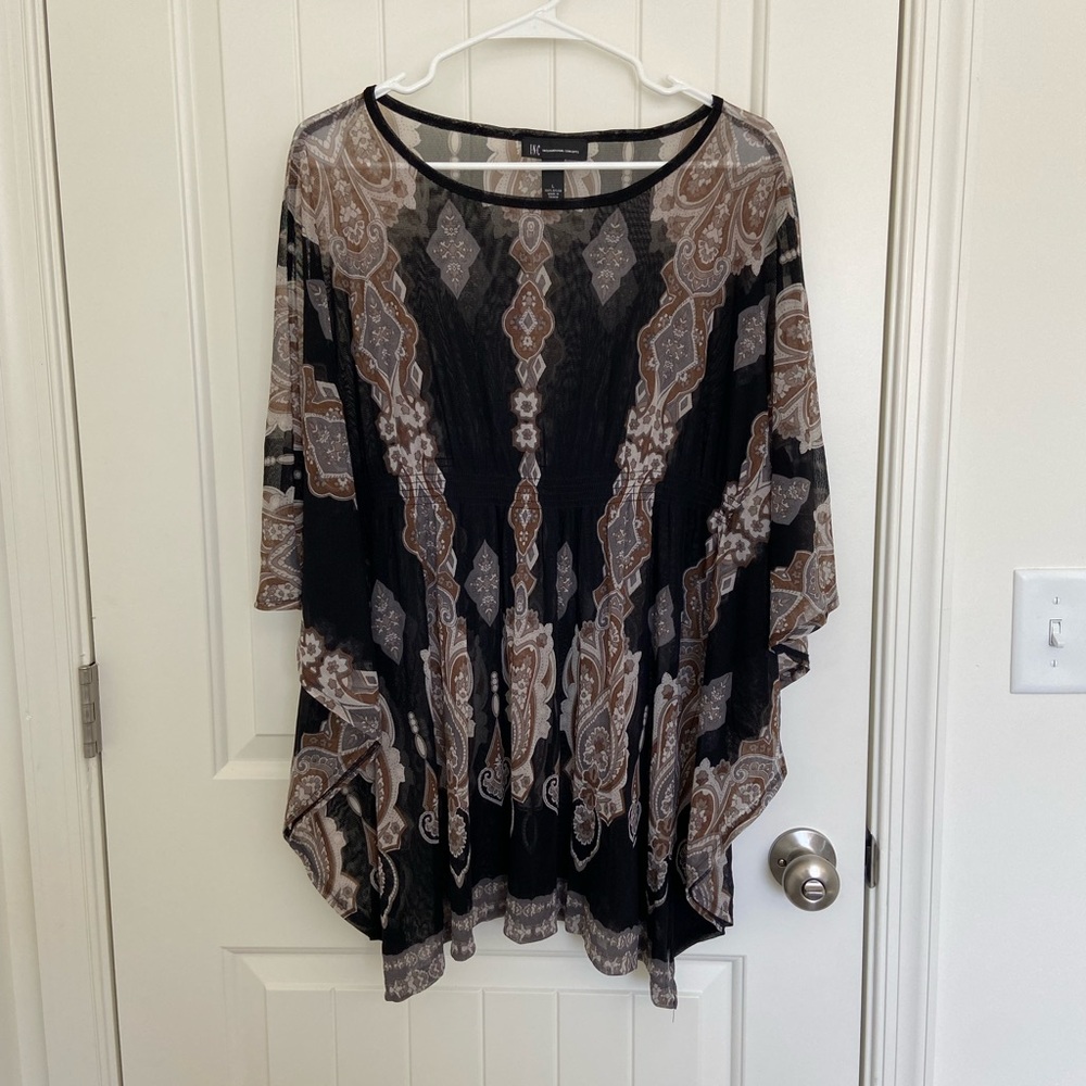 NWOT | International Concepts women’s lightweight sheer swimsuit cover up large